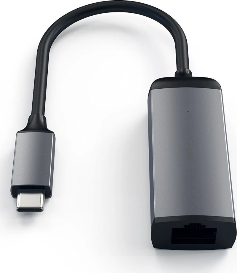 Satechi Αλουμινένιος αντάπτορας Type-C με έξοδο Gigabit Ethernet σε χρώμα Space Gray