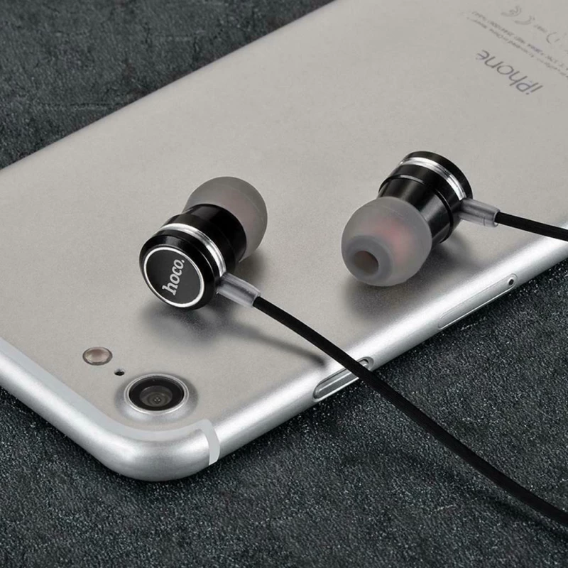 Hoco M16 Ling Sound In-ear Handsfree με Βύσμα 3.5mm Μαύρο