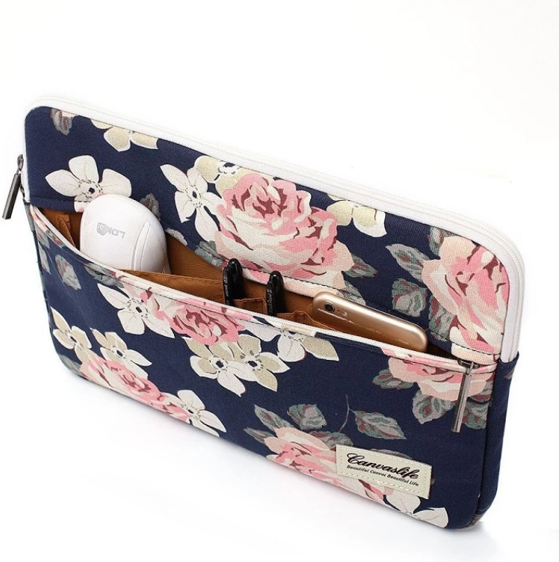 Canvaslife Sleeve 14" Navy Rose