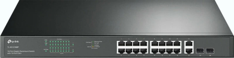 TP-Link 18-Port Gigabit Rackmount Switch with 16 PoE+ TL-SG1218MP v1