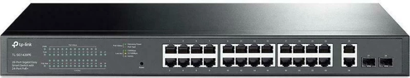 TP-LINK TL-SG1428PE Managed L2 PoE+ Switch με 26 Θύρες Gigabit (1Gbps) Ethernet και 2 SFP Θύρες