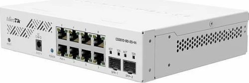 MikroTik CSS610-8G-2S+IN, 8xGigabit, 2xSFP+, SwOS