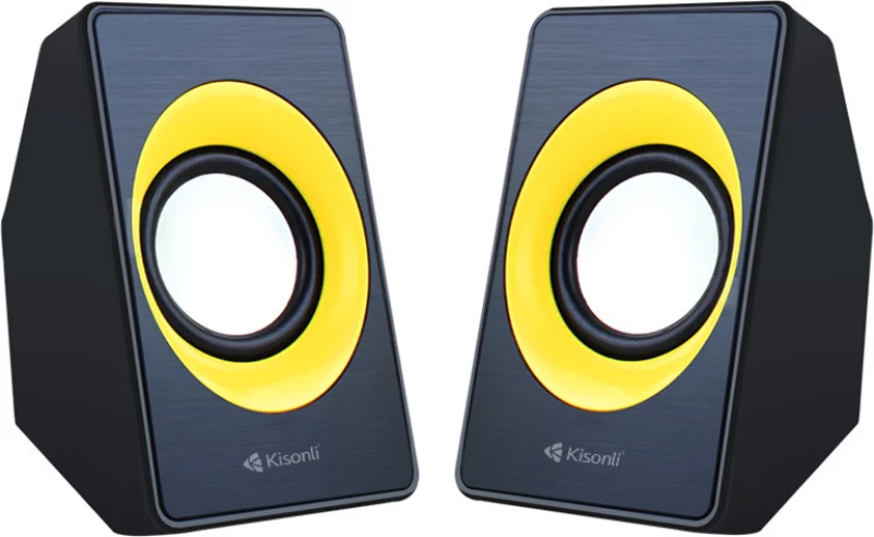 Speakers, Kisonli, A-303, 2X3W, Usb, Black - 22086