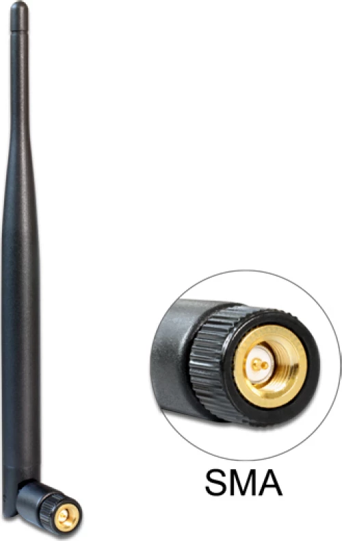 Εσωτερική Kεραία Δικτύου Delock SMA 5dBi Black