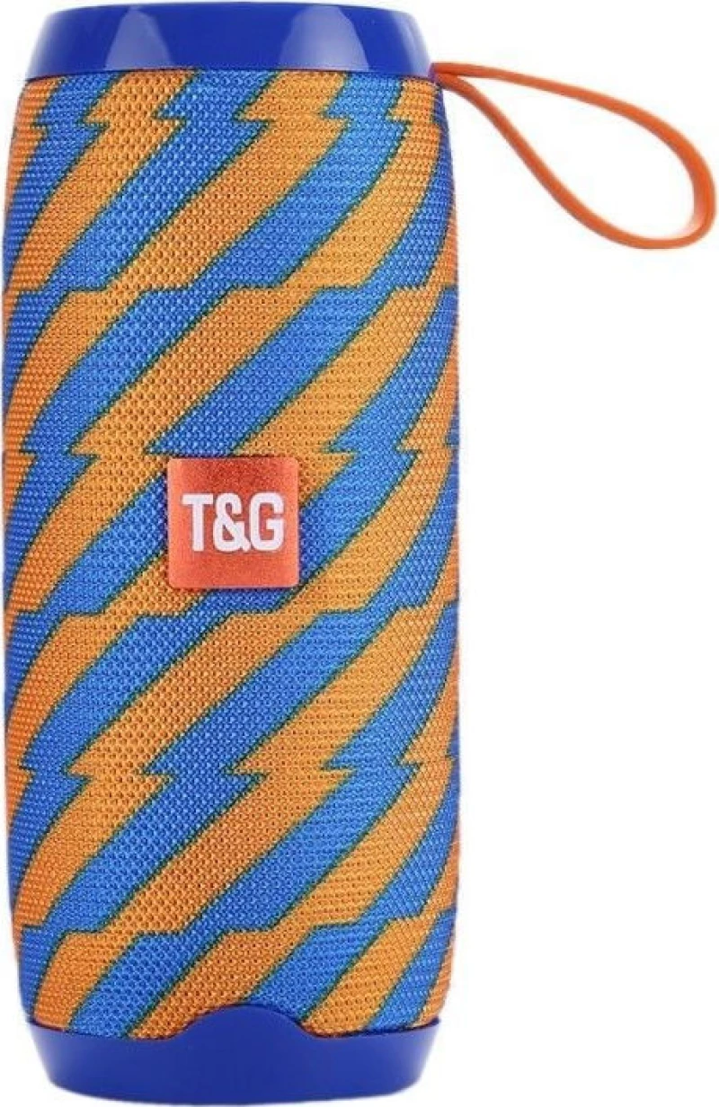 T&G TG-106 Ηχείο Bluetooth 10W με 2 ώρες Λειτουργίας Blue/Orange