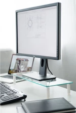 Digitus DA-90358 βάση γραφείου επίπεδης οθόνης 81,3 cm (32") Ανεξάρτητος (μη ενσωματωμένος) Διαφανής