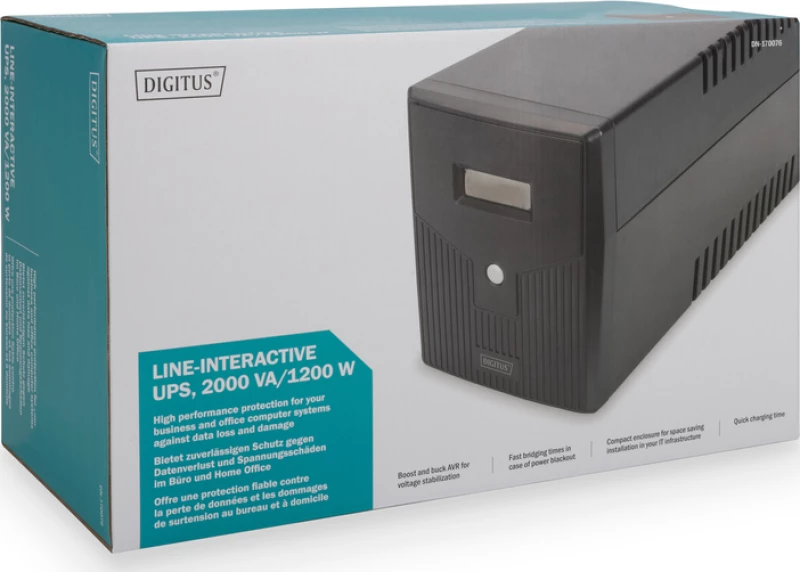 Ups Digitus Dn-170076 (Ups) Line-Interactive 2000 Va 1200 W 4 Ac