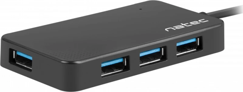 Natec Hub Usb C Silkworm Σε 4 X Usb 3.0 Μαύρο - (Nhu-1343)