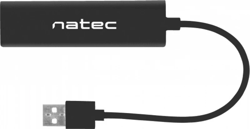 Natec Dragonfly USB Hub 2.0 480 Mbit/s Black