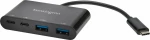Kensington Ch1000 Usb 3.0 (3.1 Gen 1) Type-C 5000 Mbit/S Μαύρος (Μαύρο)