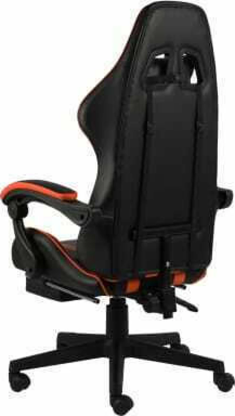 vidaXL Racing με Υποπόδιο Καρέκλα Gaming Black/Burgundy Stripes