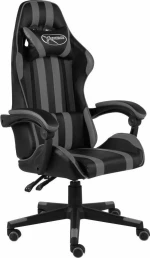 vidaXL Racing Καρέκλα Gaming Black/Grey