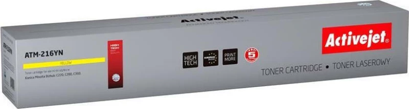 Active Jet Συμβατό Toner Konica TN216Y Yellow