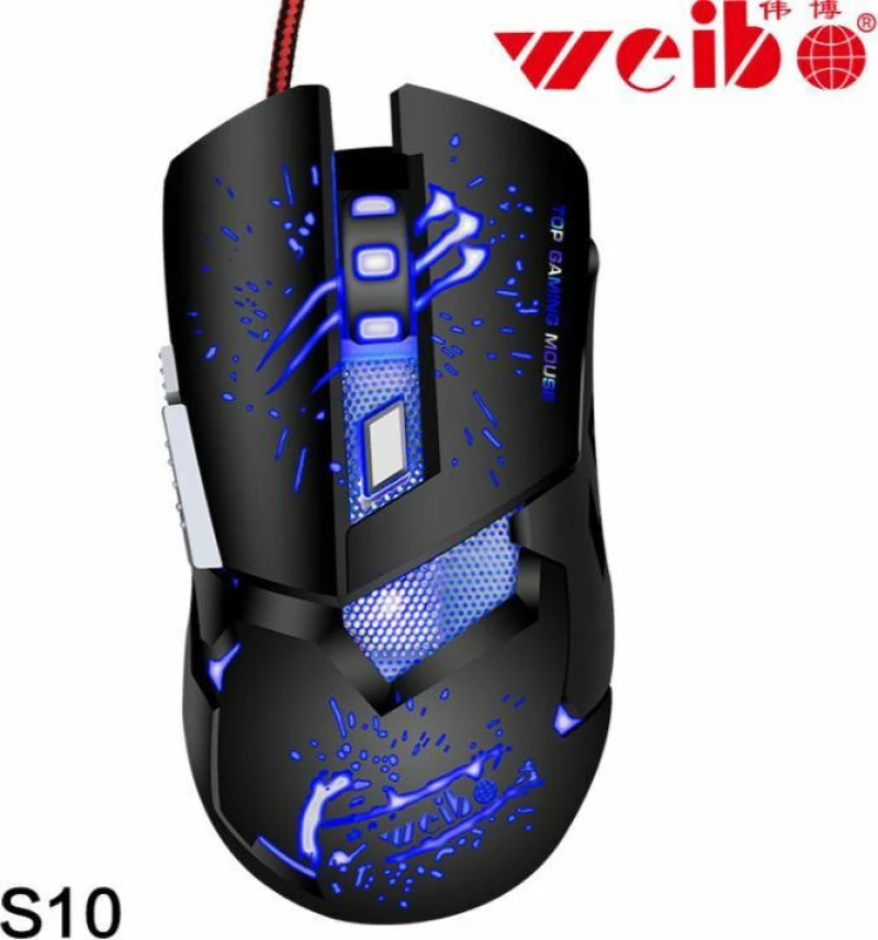 Weibo S10 Gaming Ποντίκι Μαύρο