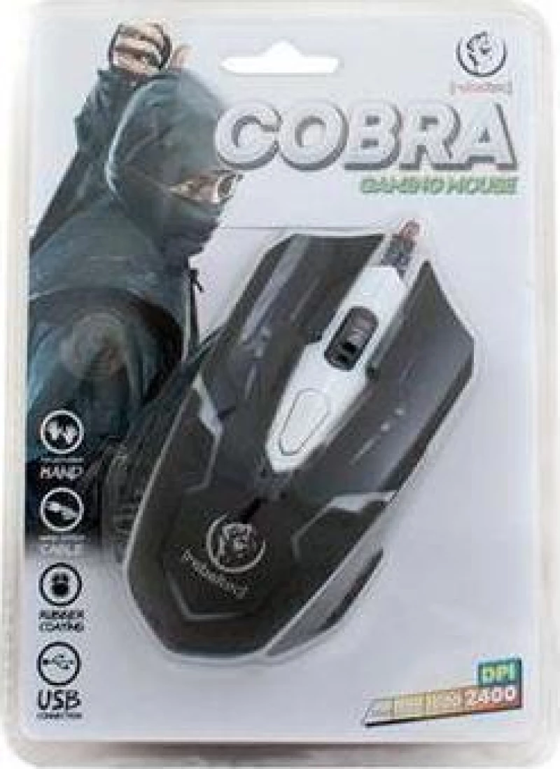 Rebeltec Cobra Gaming Ποντίκι Μαύρο