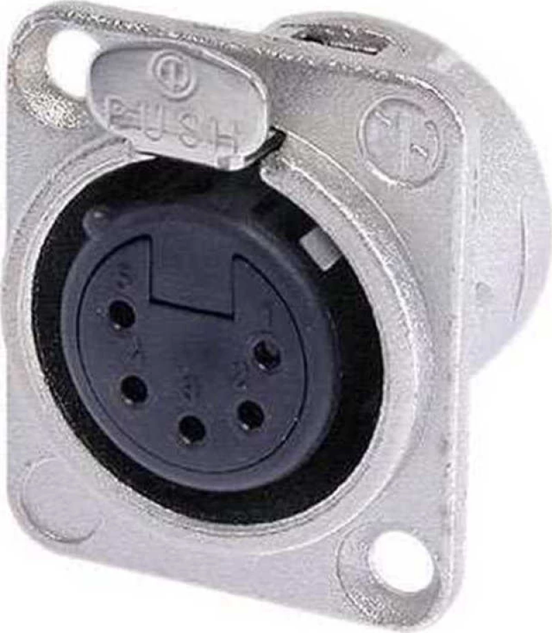 Neutrik Nc-5Fd-L Βύσμα Xlr 5-Pin Θηλυκό Για Πάνελ