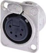 Neutrik Nc-5Fd-L Βύσμα Xlr 5-Pin Θηλυκό Για Πάνελ