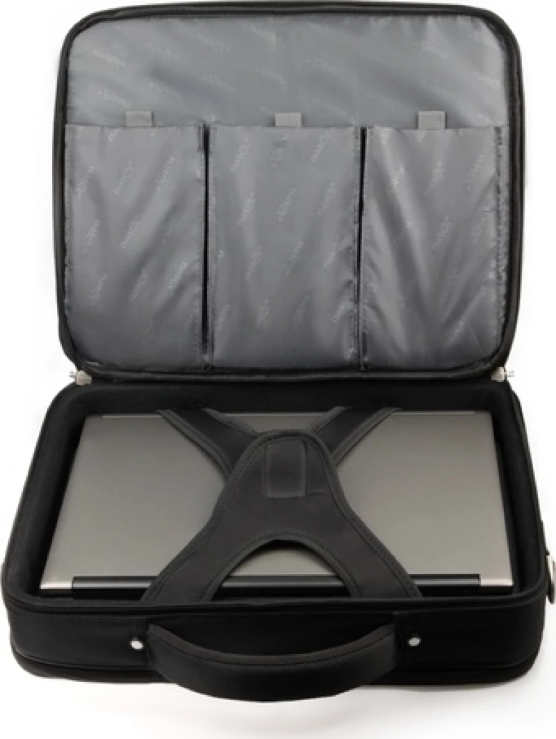 NATEC Boxer notebook case 39.6 cm (15.6") Briefcase Black