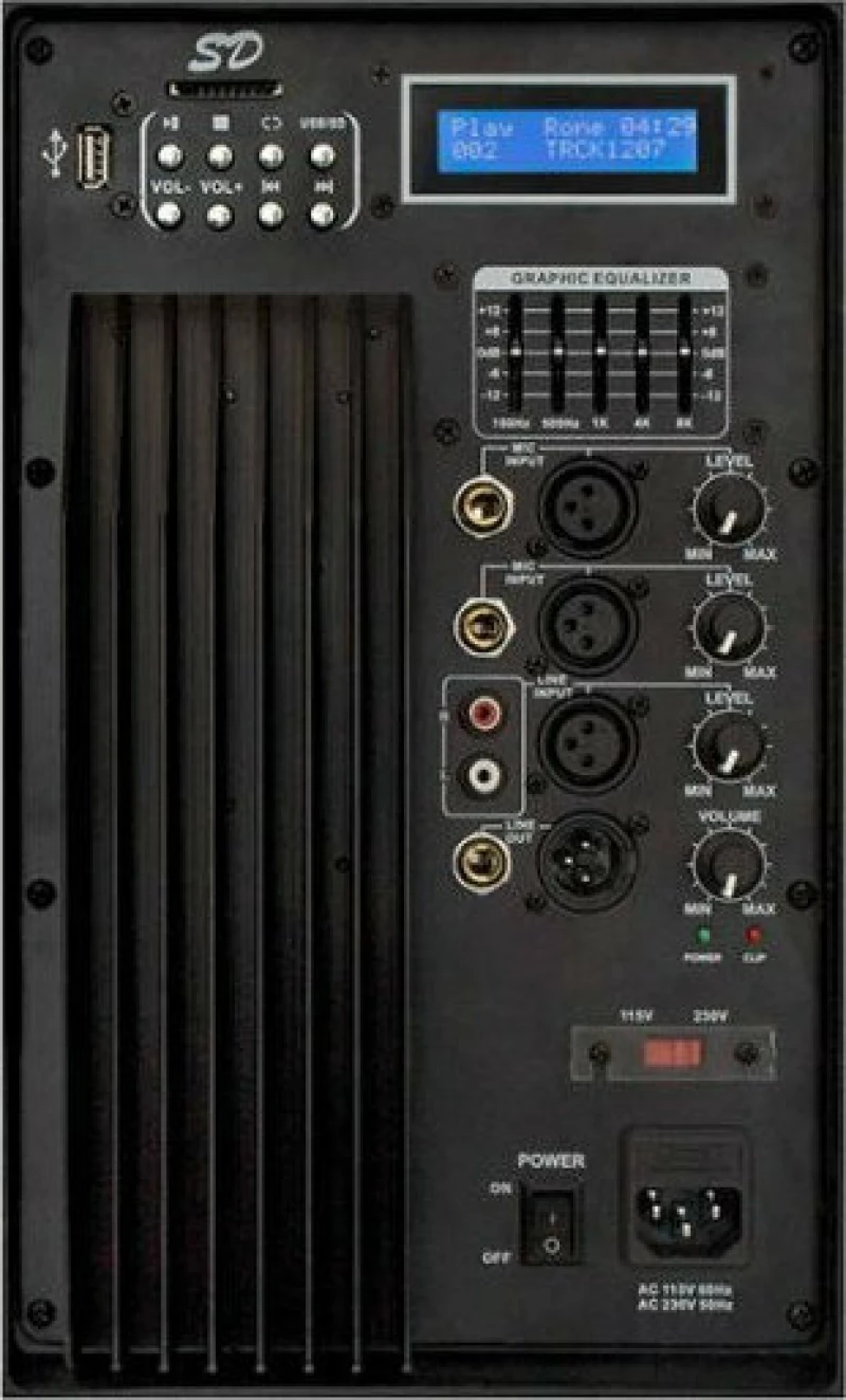 Επαγγελματικό Ενεργό Ηχείο Blow Rbw-152 15" 200W Usb/Sd/Bt