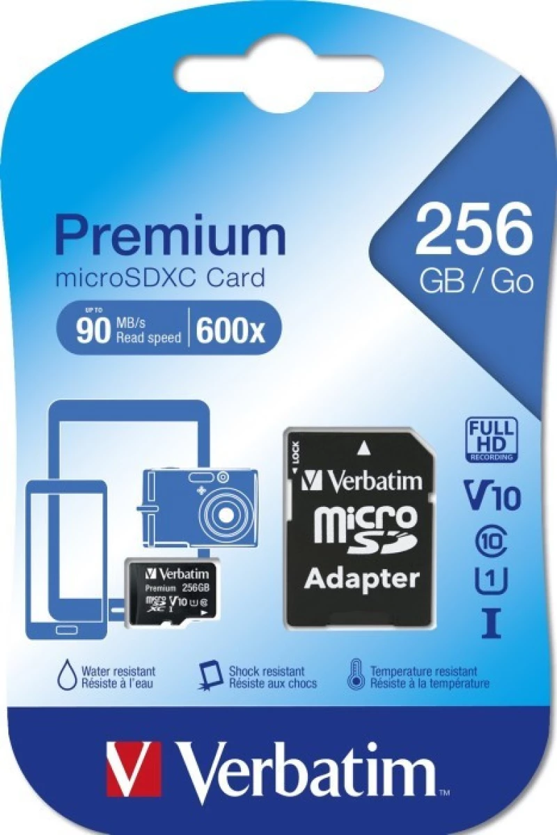 Verbatim Premium microSDXC 256GB U1