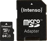 Intenso microSDXC 64GB U1 with Adapter