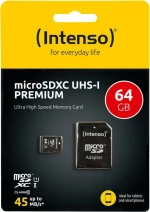 Intenso microSDXC 64GB U1 with Adapter