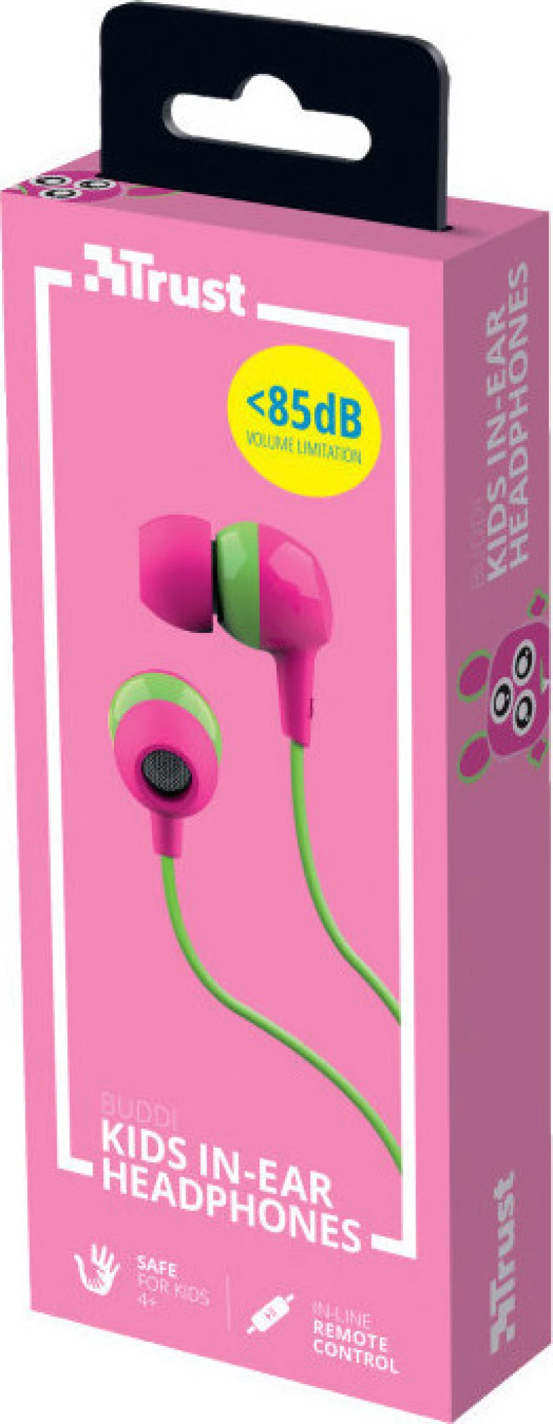 Trust Buddi Kids In-ear Handsfree με Βύσμα 3.5mm Ροζ