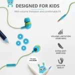 Trust Buddi Kids In-ear Handsfree με Βύσμα 3.5mm Μπλε