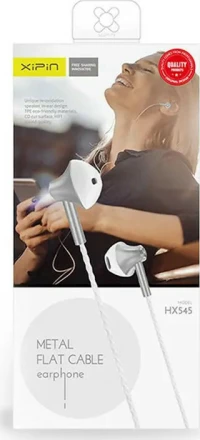 Xipin HX-545 In-ear Handsfree με Βύσμα 3.5mm Ασημί