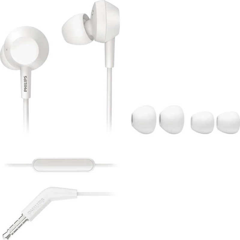 Philips TAE4105 In-ear Handsfree με Βύσμα 3.5mm Λευκό