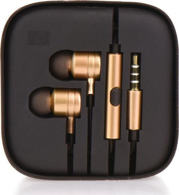 HF Stereo In-ear Handsfree με Βύσμα 3.5mm Χρυσό
