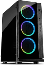 Inter-Tech W-Iii Rgb Πύργος Μαύρος (Μαύρο)
