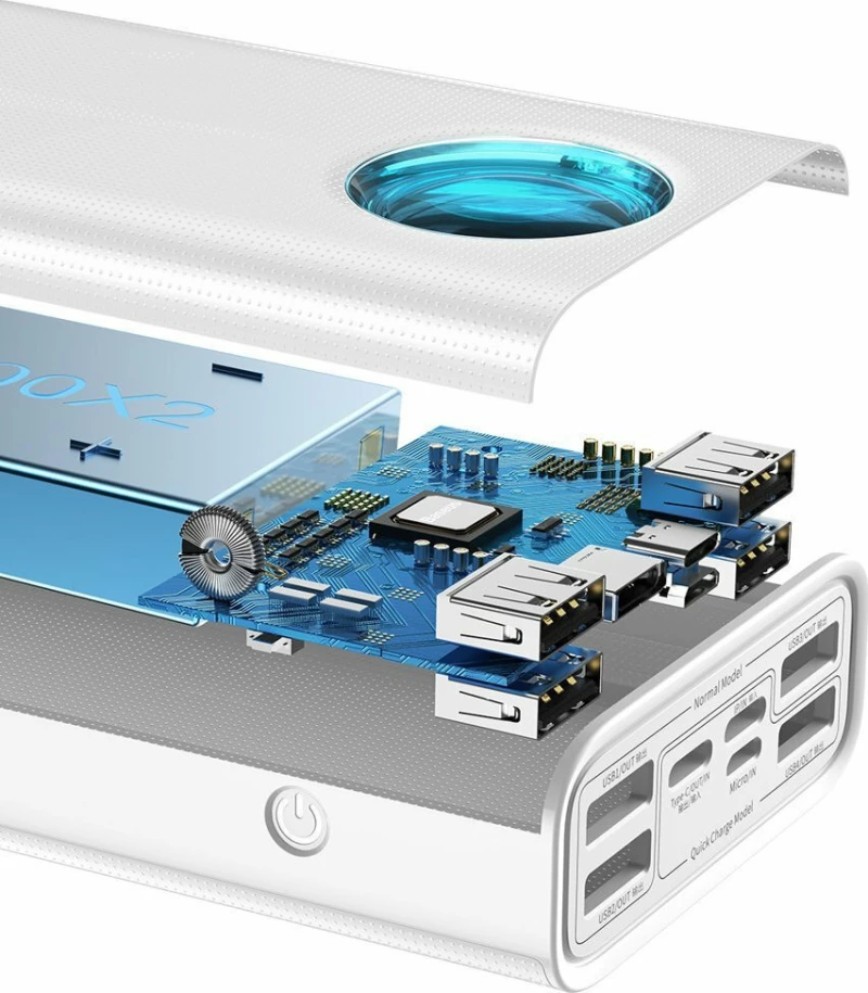 Baseus Amblight 30000mAh 65W Λευκό