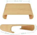 Navaris Monitor Wood Stand Bamboo