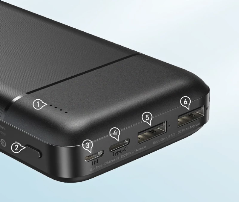 Remax Lango RPP-166 20000mAh Μαύρο