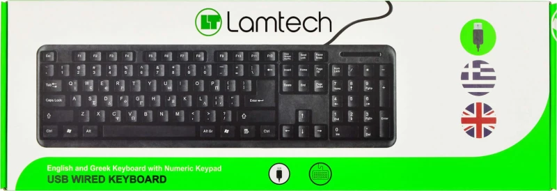 Lamtech LAM622178 Πληκτρολόγιο Ελληνικό