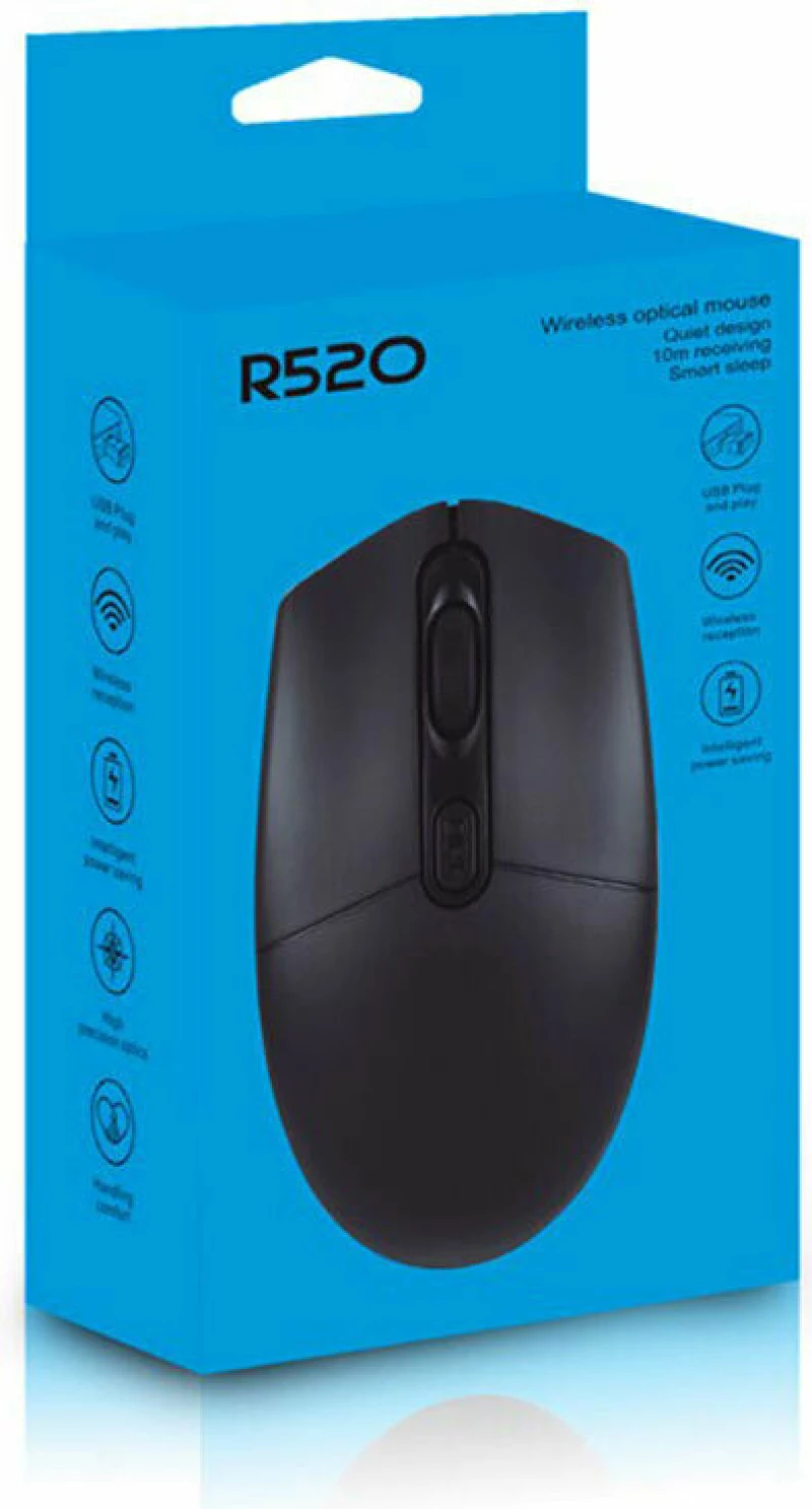 Mixie R520 Ασύρματο Ποντίκι Μαύρο