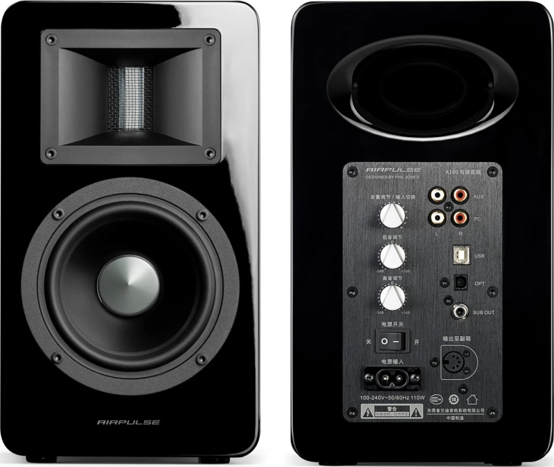 Speaker Airpulse A100 by Phil Jones - Black (Ζεύγος)