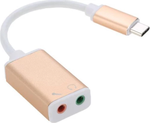 Soundcard , Type-C, 5.1, Gold - 17048