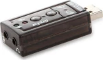 Elmak Savio Ak-01 Usb 7.1 Sound Card, 16Bit Sound, Plug & Play, Blister