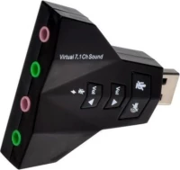 USB Εξωτερική Κάρτα Ήχου Virtual 7.1ch Double Headset