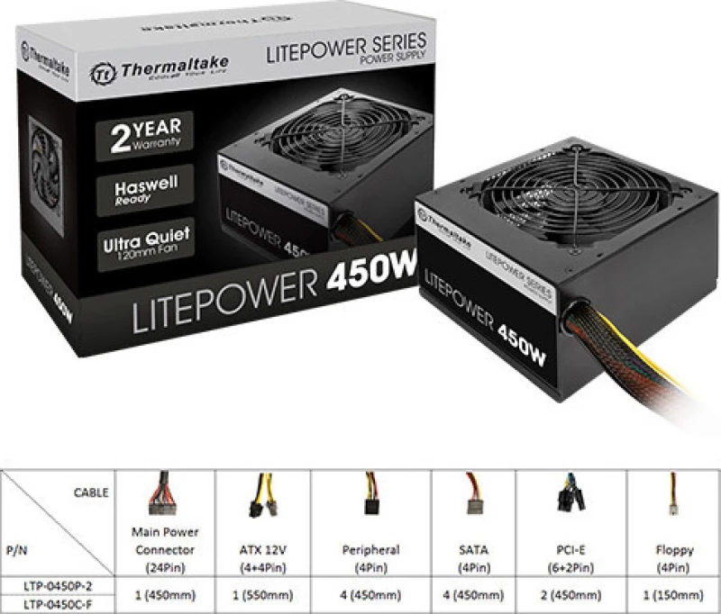 Thermaltake Litepower G2 450W Full Wired
