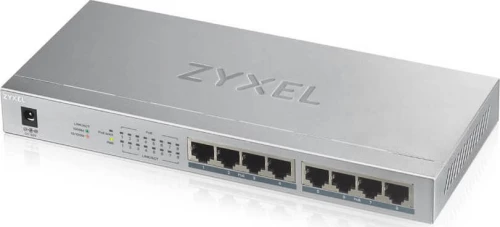 Zyxel GS1008HP Μη διαχειρίσιμος Gigabit Ethernet (10/100/1000) Γκρι PoE τροφοδοτικού