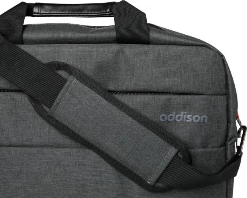 Addison 307015 notebook case 39.6 cm (15.6") Toploader bag Gray