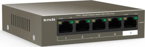 Network Switch Tenda 5-Port Fe Teg1105P-4-63W 63W (4X Poe)
