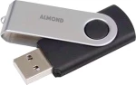 Almond Twister 16GB USB 2.0 Black/Silver