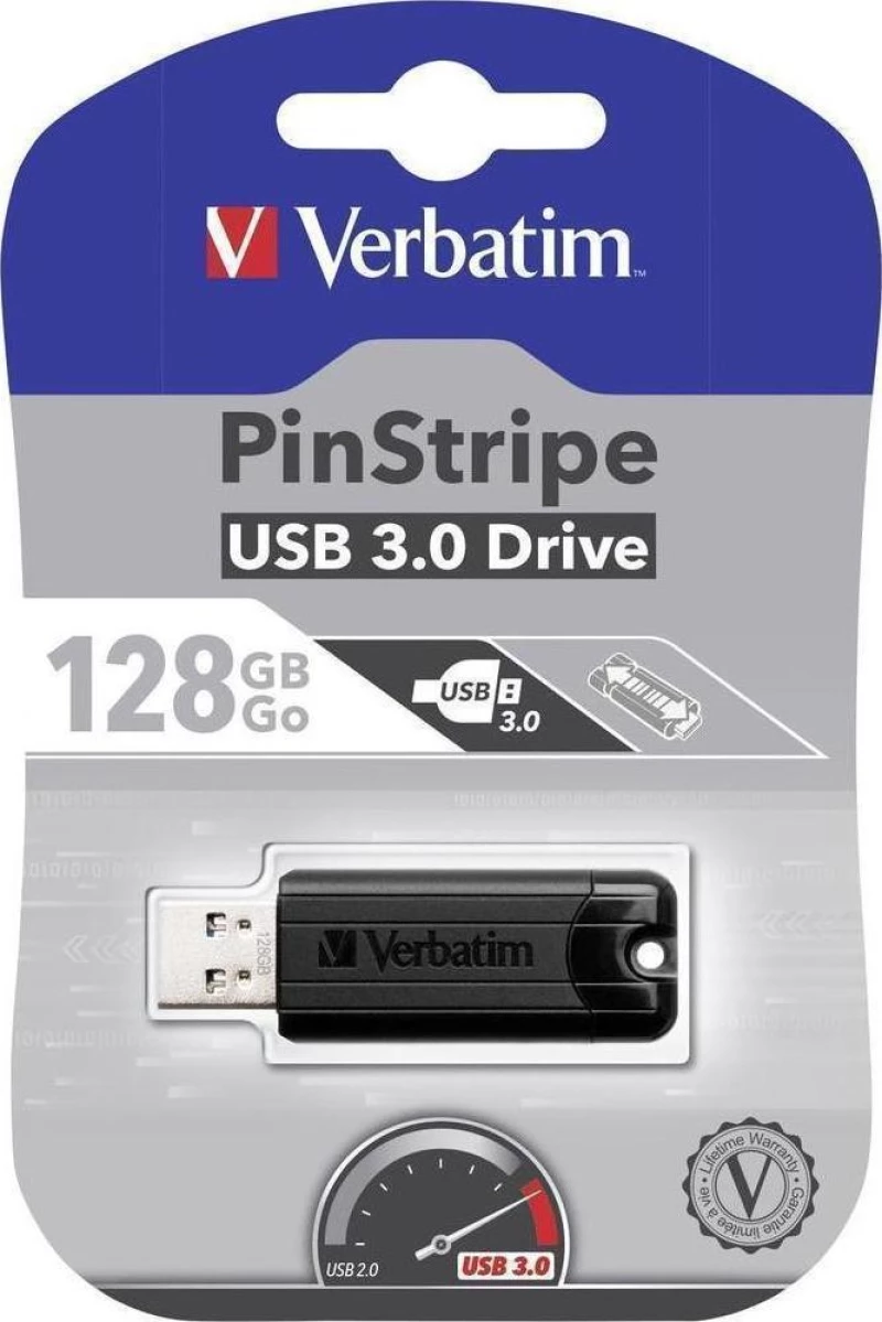 Verbatim PinStripe 128GB USB 3.0