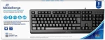 MediaRange Multimedia Keyboard, Wired (Black) (MROS109-GR)