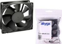 Akyga Akyga Aw-8A-Bk Fan 80Mm Black 208-0025 Μήκος 130 Πλάτος180 Ύψος 26
