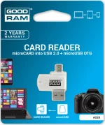 Goodram Czytnik Kart Microsd/Sdhc Usb 2.0/Microusb